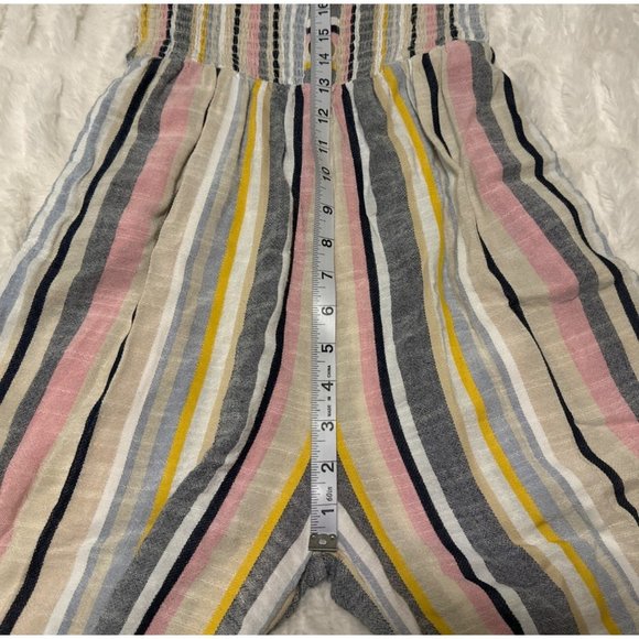 Blue Island Strapless Striped Jumpsuit Multicolored Polyester Blend XS/S-READ - Picture 9 of 12